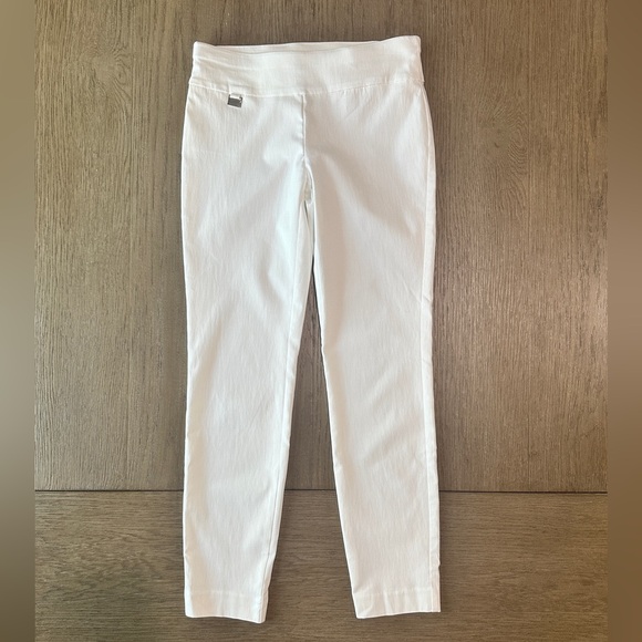Alfani Pants - Alfani Skinny Pant with Tummy Control Size 4P White